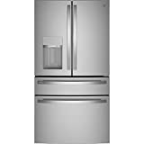 GE Profile PVD28BYNFS 36' 4-Door French Door Refrigerator with 27.6 cu. ft. Total Capacity in Fingerprint Resistant Stainless Steel