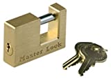 Master Lock 605DAT Shackle 15/16' Length x 7/16' Inner Width, 2' Body Width, Solid Brass Coupler Lock