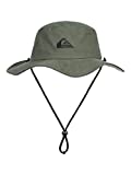 Quiksilver Men's Bushmaster Sun Protection Floppy Visor Bucket Hat, Thyme, Large/X-Large