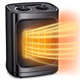 Antarctic Star Space Heater, Portable Electric Heater Ceramic Fan Small Mini Heaters Indoor Use ETL Certified 3 Modes Thermostat, Tip Overheat Protection Quiet Office Room Desk Home