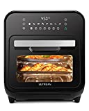 Ultrean 16 Quart Steam Air Fryer Oven, 12-in-1 Steamer and Air Fryer Toaster Oven Combo, 8 Cooking Presets, Steam, Roast, Bake, Broil, Toast, Pizza, 3 Accessories & 50 Recipes Included