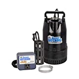 THE BASEMENT WATCHDOG Model SIT-50D 1/2 HP 4,400 GPH at 0 ft. and 3,540 GPH at 10 ft. Cast Iron Submersible Sump Pump with Top Discharge and Caged Dual Micro Reed Float Switch and Controller