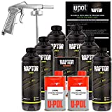 U-POL Raptor Black Urethane Spray-On Truck Bed Liner Kit w/ FREE Spray Gun, 6 Liters