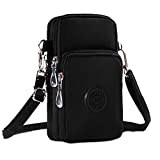 WITERY Waterproof Nylon Cute Crossbody Cell Phone Purse Smartphone Wallet Bag for Women Gift Box