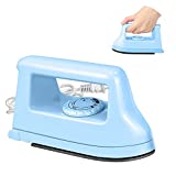 Mini Craft Iron Travel Irons Mini, Portable Handy Heat Press Mini Press Machine, Small Iron- Suitable for Fabric Clothes,Good, Home and Travel (blue)