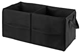 Fold Away Car Trunk Organizer, Black - 22' x 10' x 11' - Non-slip Fastener secures to your trunk and prevents sliding. Prevent items like auto supplies from rolling around or shifting in your trunk.