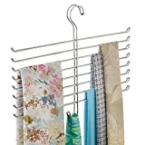 iDesign Classico Spine Closet Organizer Hanger, Hanging Storage Ideal for Bedrooms, Mudrooms, Dorm Rooms, No Hardware Required, Scarf Holder, 12.6' x 16' x .75'