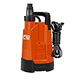 Submersible Utility Water Pump, PROSTORMER 1/4HP 1580GPH Portable Household Clean Water Drainage Pump for Swimming Pool, Pond,Garden, Flooded Cellar and Basement