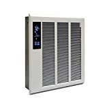 Qmark SSHO4004 Smart Series Digital Programmable LED Touchscreen Wall Heater for Home or Commercial Use, 4000 Watt, 240 Volt, White