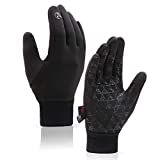 Koxly Winter Gloves Men Women Touch Screen Glove Warm Gloves Anti-Slip Windproof Waterproof Texting Gloves for Running Cycling