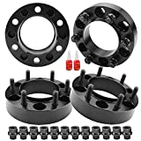 Richeer 4 PCS 1.25 inch 6x5.5 Hub Centric Wheel Spacers with Extend Lug Nuts for Tacoma 4Runner Tundra Fortuner GX470 GX460, 1.25' Forged 6x139.7mm Wheel Spacer with 12x1.5 Studs & 106mm Center Bore