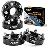 KSP 5X5 Wheel Spacers Competible with J-e-e-p,1.5' Forged Hubcentric 1/2' x20 Stud Hub Bore 71.5mm for 1999-2010 Grand Cherokee WJ WK, 2007-2018 Wrangler JK JKU, 05-10 Commander XK Black