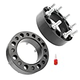Richeer 8x6.5 Wheel Spacers for 1994-2011 Ram 2500 Ram 3500 1988-1996 F250 1967-1997 F350 1992-2019 E-350 Econoline, 2 PCS 2 inch 8x165.1mm Wheel Spacers with 9/16-18 Studs & 126.15mm Center Bore