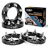 6X5.5 Wheel Spacers, KSP Forged 1'(25mm) 6x139.7mm to 6x139.7mm Thread Pitch M12x1.5 Hub Bore 108mm Adapters for Tacoma 4Runner Tundra FJ Land Cruiser Black, Not Hubcentric