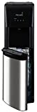 Primo Bottom Loading Self-Sanitizing Water Dispenser, 3 Temp (Hot-Cool-Cold) Water Dispenser for 5 Gallon Bottle w/ Child-Resistant Safety Feature, Black with Stainless Steel Door