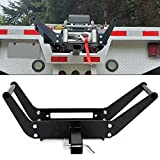 7BLACKSMITHS 10' x 4 1/2' Cradle Winch Mounting Plate Winch Mount Recovery Winches Bumper 2'' Hitch Receiver 15000 Lb Capacity