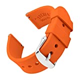 Archer Watch Straps - Silicone Quick Release Soft Rubber Replacement Watch Bands (Portland Orange, 20mm)
