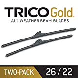 TRICO Gold® 26 & 22 Inch Pack of 2 Automotive Replacement Windshield Wiper Blades for My Car (18-2622), Easy DIY Install & Superior Road Visibility
