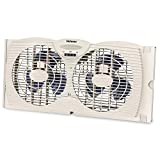 Holmes Dual Blade Manual Window Fan with Reversible Air Flow