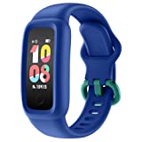 BIGGERFIVE Kids Fitness Tracker Watch for Girls Boys Age 5-12, IP68 Waterproof, Heart Rate Monitor, Activity Tracker, Sleep Monitor, Pedometer, Calorie Counter, Silent Alarm Clock, Family Account