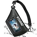 Waterproof Fanny Pack,Vquand Waterproof Pouch Screen Touch Sensitive Waist Pack for Swimming Boating Kayaking Cycling and Beach Pool Water Park - for Women & Men - Black