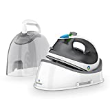 Steamfast SF-760 Portable Cordless Steam Iron, With Carrying Case, Non-Stick Sole Plate, White