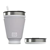 HYDAWAY Collapsible Drink Tumbler | Portable, Insulated, Hot & Cold Drink Cup for Coffee, Tea, Smoothies, Beer, Cocktails, Travel, Commuting, Camping, Events | 16oz Capacity (Icicle)
