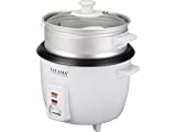 Tayama Rice Cooker with Steam Tray 3 Cup, White (RC-03R)