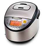 Tiger JKT-S18U 10-Cup (Uncooked) Multi Purpose IH Cooker (Rice Cooker, Synchro-Cooker, Slow Cooker, Bread Maker, etc.) with Tacook Cooking Plate