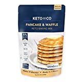 Keto Pancake & Waffle Mix by Keto and Co | Fluffy, Gluten Free, Low Carb Pancakes | 2.0g Net Carbs per Serving | No Sugar Added | Diabetic & Keto Friendly | Pack of 6