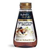 Sukrin Sugar Free Gold Pancake Syrup with Fiber - Keto Low Carb alternative sweetener for Desserts and Breakfast