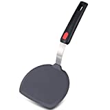Tenta tenta kitchen Silicone Turner Wide Pancake Spatula Pizza Peel Kitchen Utensil Nonstick Cookware Safe Kitchen Flipper for Griddle Cooking and Baking- 600°F Heat-Resistant Rubber Egg Spatulas. …