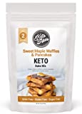 KetoBakes Low Carb Sweet Maple Waffle & Pancake Mix - 2g Net Carbs - Clean Keto and Gluten Free Pancake Mix - Blender Batter - No Starches - Non-GMO, Dairy Free, Wheat Free, Diabetic Friendly