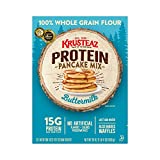 Krusteaz Protein Buttermilk Pancake Mix, 20 Ounce Boxes (Pack of 8)