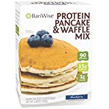 BariWise Protein Pancake & Waffle Mix, Blueberry - 6g Net Carbs, .5g Fat, 90 Calories, 0g Sugar (7ct)