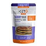 Blueberry Pancake & Waffle Mix: Low Carb & Keto Friendly Supports Keto Diet Collagen, Collagen Peptides, MCT and Whey Protein