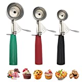 Cookie Scoop Set, Ice Cream Scoop Set, Multiple Size Large-Medium-Small Size Disher, Professional 18/8 Stainless Steel Cupcake Scoop