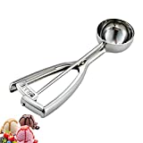 Large Cookie Scoop, Cupcake Scoop. 3 Tbsp / 45ml, 2 3/32 inches / 53 mm Ball, 18/8 Stainless Steel, Secondary Polishing