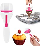 Cake flour paste distribution scoop,cup cake batter scoop,cupcake batter scoop for baking,cupcake scoop,one-touch sliding button dispenses batter DIY kitchen baking tools (1pcs)