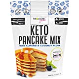 Wholesome Yum Fluffy Keto Pancake Mix - Low Carb Almond Flour Pancake Mix (16 oz / 1 lb) - Non GMO, Gluten-Free, Grain-Free