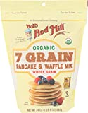 Bob's Red Mill Organic Whole Grain Pancake & Waffle Mix 24 oz (Pack of 1)