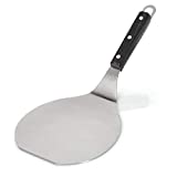 Maxam Jumbo Stainless Steel Spatula - Oversized Large Kitchen Cooking Utensil with Wooden Handle - For Flipping Pizza, Patties, Pancakes, Cakes - Full Tang & 18/8 Steel Plate - 15 inches