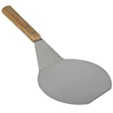 Extra-Large Stainless Steel Wide Spatula Turner with Strong Wooden Handle - Dishwasher Safe Kitchen Utensil - Heavy Duty Oversized Metal Lifter for Grilling, Cooking, Baking Cake & Cookies pancake