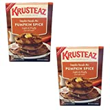 Krusteaz Pumpkin Spice Complete Pancake Mix - Made with REAL Pumpkin - 2 pack of 16oz boxes