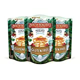 Gluten-Free Pancake and Waffle Mix by Birch Benders, Made with Brown Rice Flour, Potato, Cassava, Almond, and Cane Sugar, Family Pack, Just Add Water, 42 oz. (Three 14 oz. packs)
