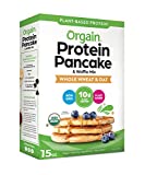 Orgain Protein Pancake & Waffle Mix, Whole Wheat & Oat - Made with Organic Rice Flour, 10g of Plant Based Protein, Made without Dairy & Soy, Non-GMO, 15 Oz