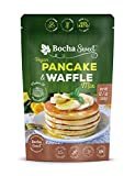 BochaSweet Vegan Pancake & Waffle Mix - Plant Based, Gluten Free, Sugar Free, 100% Keto, Diabetic Friendly - Makes 30 Pancakes - Sweetened with BochaSweet (1g Net Carbs) - Protein Breakfast, 12.7oz