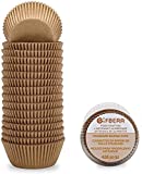 Gifbera Natural Cupcake Liners Standard Baking Cups 400-Count, Unbleached No Smell Paper