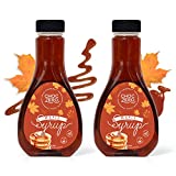 ChocZero's Maple Syrup. Sugar-free, Low Carb, Keto Friendly, Gluten Free, Vegan. Monk fruit Sweetened Breakfast Topping Syrup for Waffles, Almond Flour Pancakes, and More. (2 bottles)