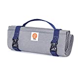 Ultralight Travel Yoga Mat With Attached Straps, Handle, Origami Folding Design for Commuting and Travel